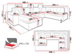 Wohnlandschaft Presto Bis Grau - Ecke davorstehend links