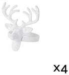 Serviettenringe Rudolph Weiß - Metall - 2 x 4 x 1 cm