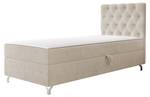 Einzelbett Chester Rechts Beige - Breite: 80 cm