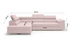 Ecksofa Eckcouch Almada L Form Couch Pink - Ecke davorstehend links