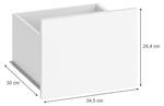 Lot de 2 tiroirs pour penderie Guest Blanc - Bois manufacturé - 34 x 26 x 26 cm