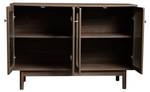 Sideboard Eurynom Ⅲ Braun - Holzwerkstoff - Metall - Massivholz - Holzart/Dekor - 40 x 82 x 120 cm