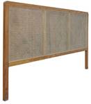 ROMANTEAKA Bett-Kopfteil Marcus Braun - Rattan - Massivholz - Holzart/Dekor - 200 x 120 x 4 cm