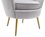 Fauteuil coquillage LALEA Gris lumineux