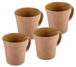 Kaffeetassenset Pisa (4-tlg.) Beige - Stein - 15 x 19 x 17 cm