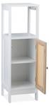 Badezimmerschrank mit 3 Fächern Braun - Weiß - Holzwerkstoff - Kunststoff - 30 x 97 x 30 cm