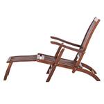 Chaise longue Euka Nature Bois d'eucalyptus Marron