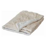Decke Aneshka Fur Throw Acryl/Polyester - Natur - 130x150