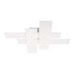 Lampada da parete o soffitto Bandiera Vetro/Acciaio Bianco 4 luci