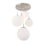 Lampada da soffitto Bollique 5 luci Nichel opaco