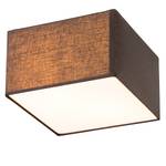 Lampada da soffitto Borris tessuto / ferro - Nero - Larghezza: 30 cm