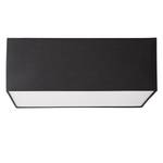 Lampada da soffitto Borris tessuto / ferro - Nero - Larghezza: 50 cm