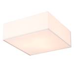 Lampada da soffitto Borris tessuto / ferro - Bianco - Larghezza: 50 cm