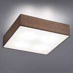 Lampada da soffitto Shima III Tessuto/Metallo - 4 luci - Marrone / Bianco