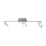 Lampada da soffitto Daan Ferro Color argento 3 luci LED