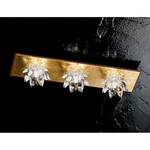 Deckenleuchte  Fiore Cristallo Metall/Glas - Gold - 3-flammig