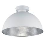 Plafondlamp Kumamoto metaal - 1 lichtbron - Wit/zilverkleurig