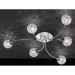 Hanglamp Genua halogeen met 6 lichtelementen - design met glazen kristallen - diameter bollen 7,5cm