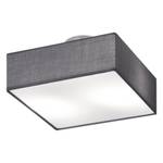 Lampada da soffitto Shima IV Tessuto/Metallo - 2 luci - grigio / bianco