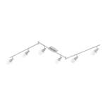 Lampada da soffitto Hara Ferro Color argento 6 luci