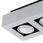 Plafondlamp Loke aluminium/staal - Aantal lichtbronnen: 2
