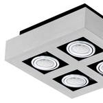 Plafondlamp Loke aluminium/staal - Aantal lichtbronnen: 4