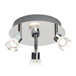 Plafondlamp Lupita metaal/zilverkleurig kunststof 3 lichtbronnen