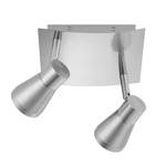 Rondell o. Glas, 2-flg.- Halogen Metall Silber 2-flammig