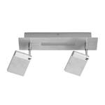 Lampada da soffitto Plaxico Metallo/Materiale sintetico Color argento 2 luci