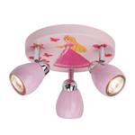 Deckenleuchte Princess Metall - Pink - 3-flammig