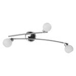 Lampada da soffitto Rina- 3 lumi Argento - Bianco - Metallo - Materiale sintetico - 59 x 13 x 19 cm