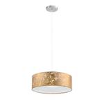 Suspension Shade Fer / Tissu - 3 ampoules - Doré - Abat-jour diamètre : 40 cm