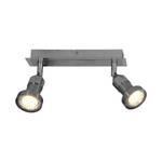 Lampada da soffitto Spot Metallo Color argento 2 luci