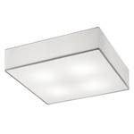 Lampada da soffitto Shima III Tessuto/Metallo - 4 luci - Bianco