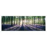 Impression d’art Verzauberter Wald Marron - Vert - Bois manufacturé - Papier - 156 x 52 x 2 cm