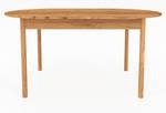 Tisch oval INA Holz - Wildeiche - 80 x 180 cm