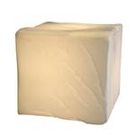 Cube décoratif avec extérieur en pierres 1 ampoule Blanc Matériau synthétique