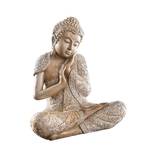 Deko-Figur Buddha Relax Kunststein - Beige