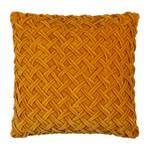 Coussin Galtby Étoffe de coton - Jaune moutarde