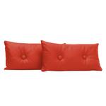 Decoratieve kussens Omnia I 2-delige set- - echt leer - Echt leer Neka: Rood - 60 x 30 cm