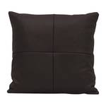 Decoratieve kussens Omnia I 2-delige set- - echt leer - Echt leer Neka: Donkerbruin - 48 x 48 cm