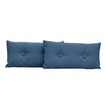 Dekokissen Omnia I (2er-Set) Webstoff Webstoff Anda II: Blau - 60 x 30 cm