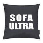 Dekokissen Sofa Ultra Webstoff - Schwarz / Weiß