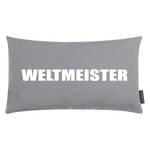 Coussin décoratif Weltmeister Tissu - Gris clair / Blanc