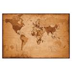 Bild Weltkarte Antik I Beige - Holzwerkstoff - Papier - 90 x 60 x 2 cm