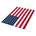 Tapijt USA Blauw - Rood - Textiel - 134 x 200 cm