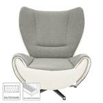 Fauteuil design Tom Tissu jaune moutarde / Gris marron - Blanc / Gris