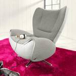 Fauteuil design Tom Tissu jaune moutarde / Gris marron - Gris / Gris clair