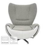 Fauteuil design Tom Tissu jaune moutarde / Gris marron - Gris / Gris clair