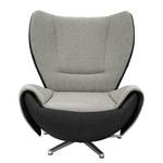 Fauteuil design Tom Tissu jaune moutarde / Gris marron - Gris / Noir